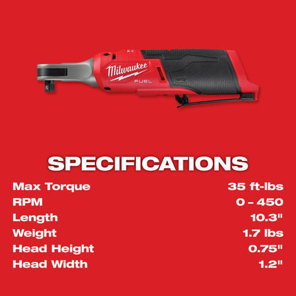 Milwaukee M12 FUEL™ 3/8" High Speed Ratchet