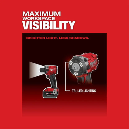Milwaukee M18 FUEL™ 3/8"" Compact Impact Wrench w/ Friction Ring Bare Tool
