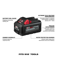 Milwaukee 48-11-1862 M18 REDLITHIUM High Output XC 6.0Ah Battery Pack (2-Pack)