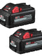 Milwaukee 48-11-1862 M18 REDLITHIUM High Output XC 6.0Ah Battery Pack (2-Pack)