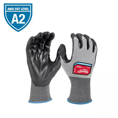 Milwaukee Cut Level 2 High Dexterity Polyurethane Dipped Gloves - XL — 48-73-8723
