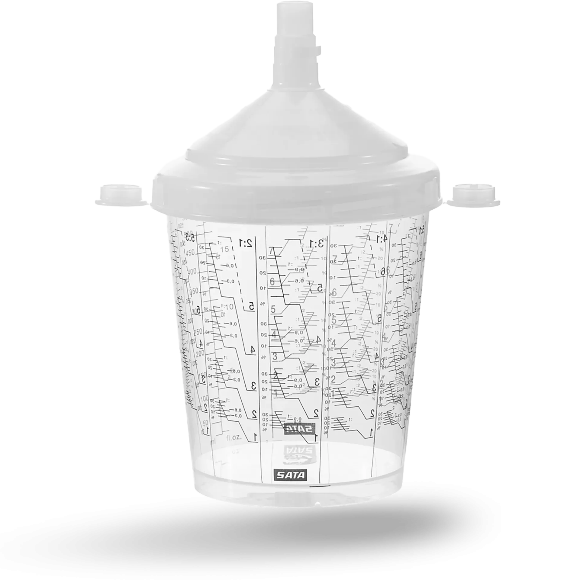 SATA RPS Disposable Cup System - 0.6 L / 125 micron / Flat sieve / 60-pack - SATA 1202100
