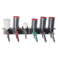 SATA 9898-6 Wall Mounted 6-Gun Holder, Use With: Gravity Feed Spray Guns - 9898-6 - SATA 9898-6