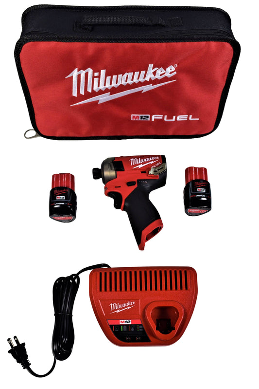 Milwaukee 2551-22 M12 FUEL SURGE 1/4 in. Hex Hydraulic Driver, 2 Battery Kit