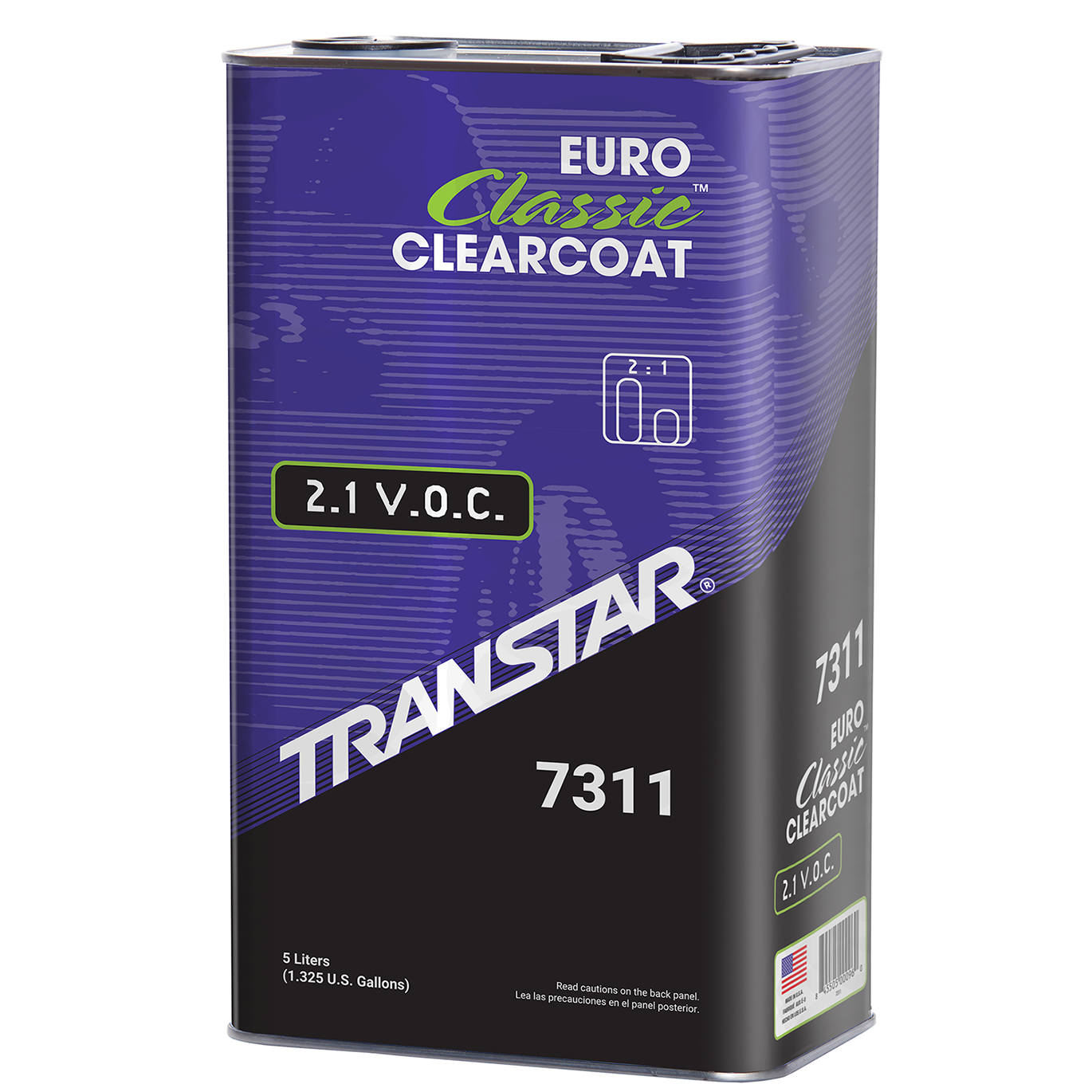 2.1 Low VOC Euro Classic Clearcoat — Transtar 7328, Pint