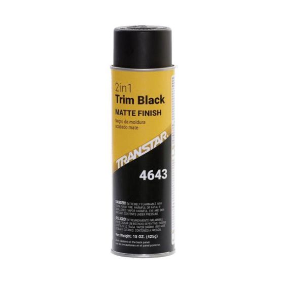 2 in 1 Trim Black — Transtar 4643, 20 oz aerosol