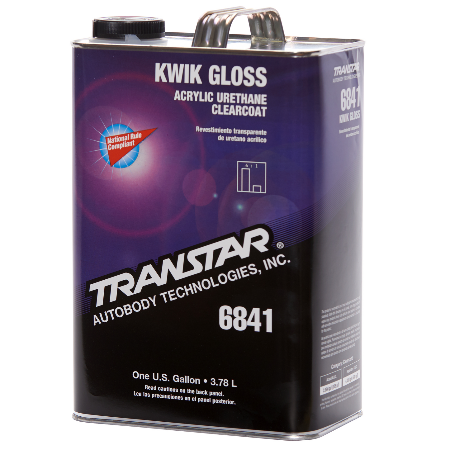 Kwik Gloss Acrylic Urethane Clearcoat — Transtar 6844, Quart