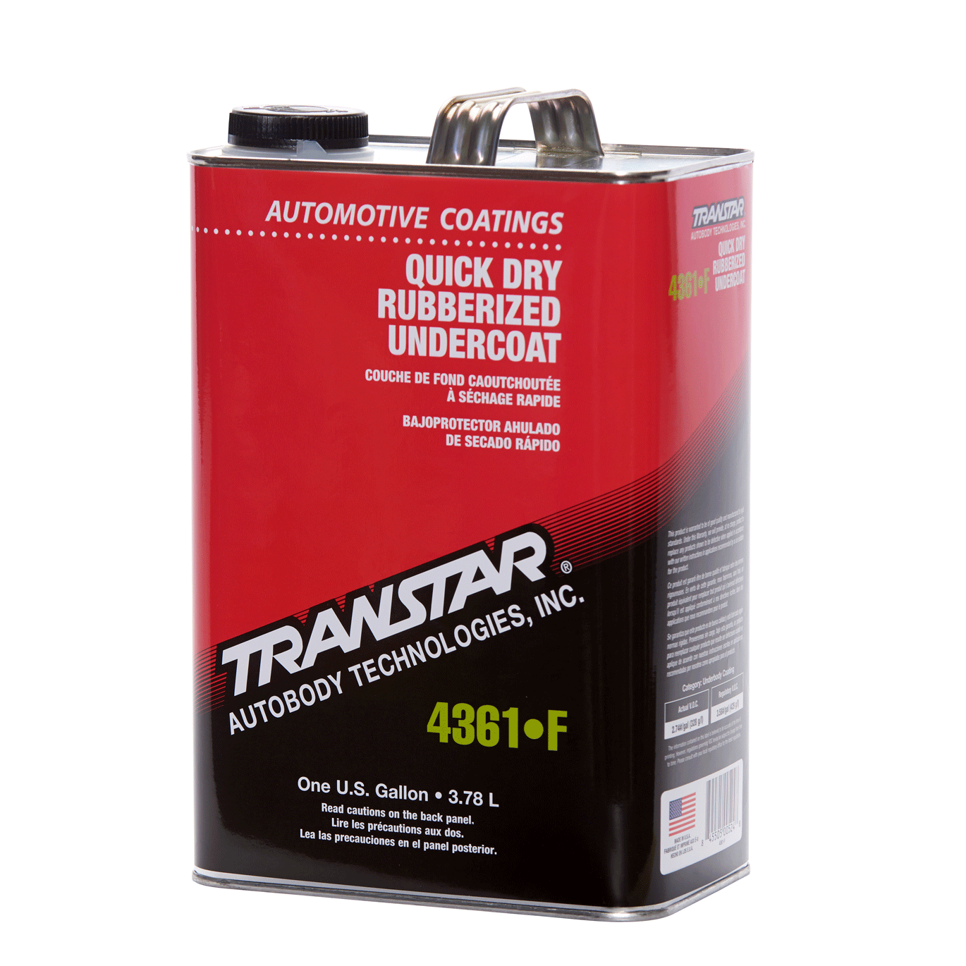 Quick Dry Rubberized Undercoating — Transtar 4364-F, Quart