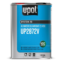 U-POL® SYSTEM 20 UP2872V Water Clearcoat, 1 gal Tin, 4:1 Mixing - U-POL UP2872V