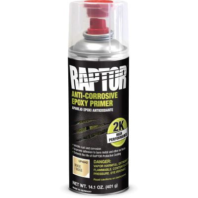 U-POL® RAPTOR® UP4842 2K Epoxy Primer, 14.1 oz Aerosol Can, Beige, 8 to 12 sq-ft/gal Coverage - U-POL UP4842
