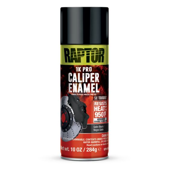 RAPTOR Caliper Enamel Satin Black 300 mL - U-POL 4930