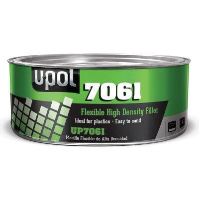 U-POL® UP7061 Flexible High Density Body Filler, 600 mL Tin, Black, Paste, Flexible High Density - U-POL UP7061