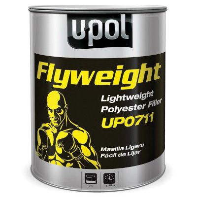 U-POL® FLYWEIGHT UP0711 Polyester Filler, 3 L Tin, White, Paste - U-POL UP0711
