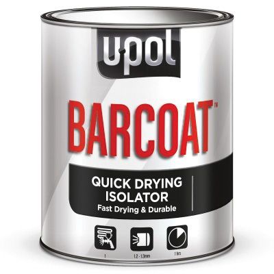 U-POL® Barcoat® UP0720 Quick Drying Isolator, 1 L Tin, Yellow, 1 hr Curing - U-POL UP0720