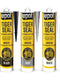U-POL® TIGER SEAL™ UP0728 Seam Sealer, 310 mL Cartridge, Solid, White, 24 hr Curing - U-POL UP0728
