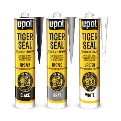 U-POL® TIGER SEAL™ UP0728 Seam Sealer, 310 mL Cartridge, Solid, White, 24 hr Curing - U-POL UP0728
