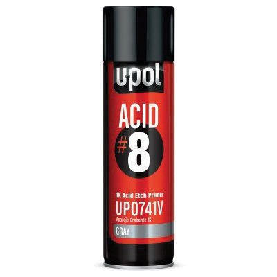 U-POL® UP0741V ACID#8 Acid Etch Primer, 450 mL, Light Gray, 48.4 sq-ft Coverage - U-POL UP0741V