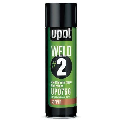 U-POL® UP0768 WELD#2 Weld-Through Primer, 450 mL, Copper, 53.8 sq-ft Coverage, 10 to 20 min Air Dry Curing - U-POL UP0768