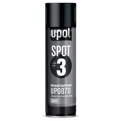 U-POL® SPOT#3 UP0870 Universal Spot Primer, 450 mL Aerosol Can, Gray, 48.4 sq-ft Coverage - U-POL UP0870