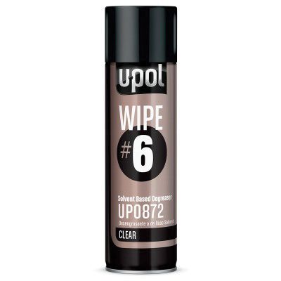 U-POL® WIPE#6 UP0872 Solvent Based Degreaser, 450 mL Aerosol Can, Clear - U-POL UP0872