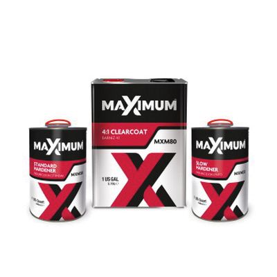 U-POL® Maximum™ MXM80 Clearcoat, 4 L Can, 4:1 Mixing - U-POL MXM80