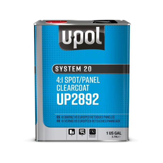 U-POL® UP2892 Spot/Panel Urethane Clearcoat, High Gloss, 1 Gallon Tin – 4:1 Mixing Ratio