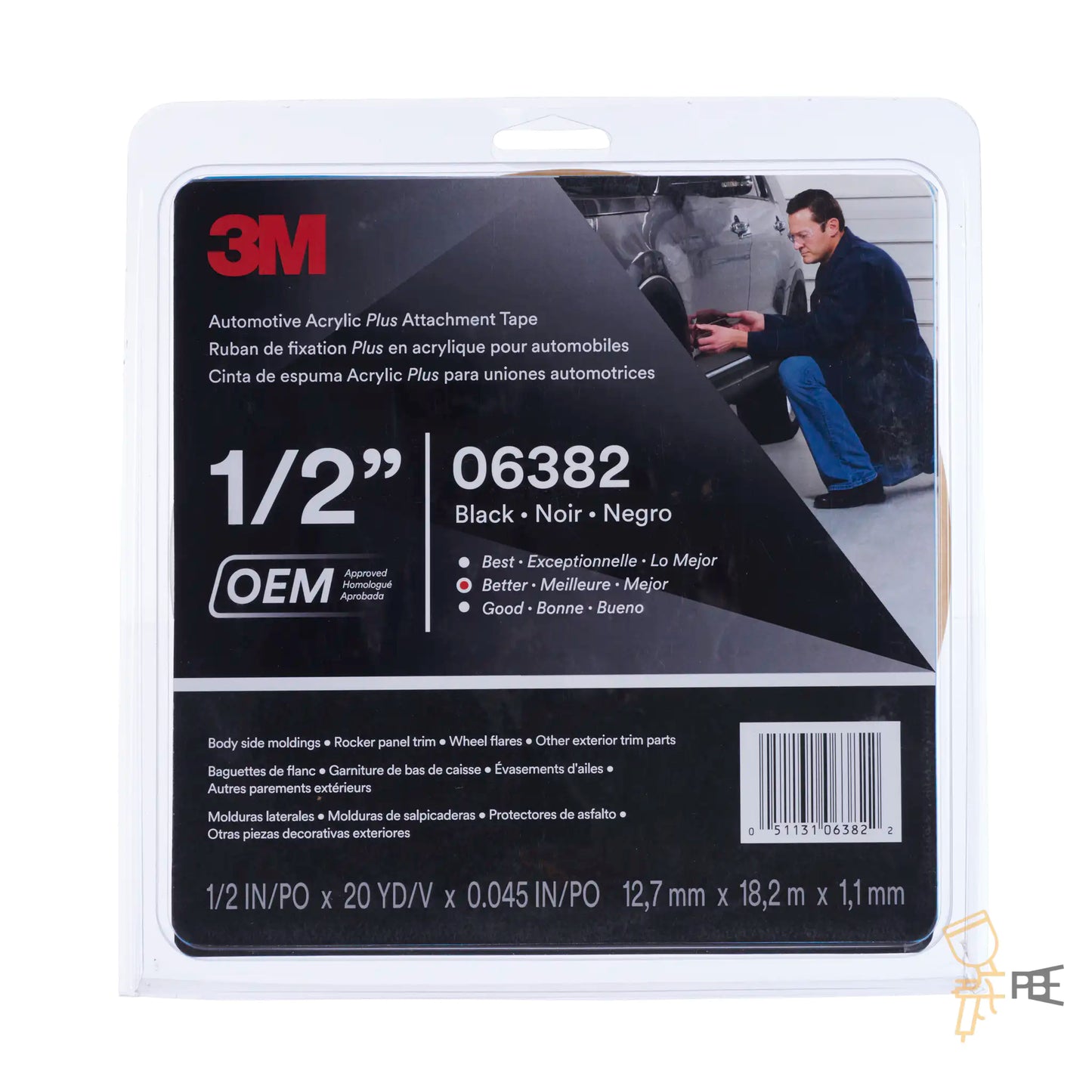 3M™ Double-Sided Attachment Tape, 20 Yd Rolls